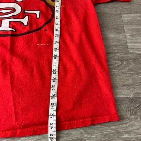Red/Gold Vintage 90s NUTMEG 49ers NFL Football Shirt Mens size XL 90s VTG - Picture 6 of 7